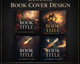 Diseño de portada de libro personalizado, libro electrónico profesional e impreso, novela de suspenso y romance fantástico