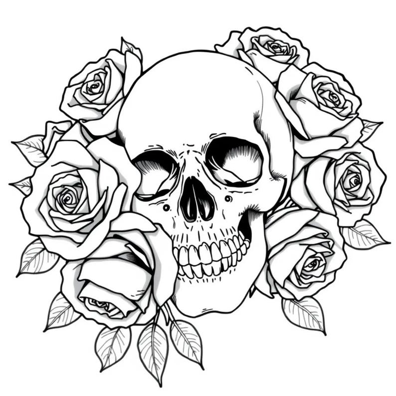 Goth coloring book PDF featuring detailed gothic girl illustrations