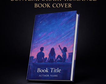 Gothic Romanze Ebook Cover, Filmischer Nachthimmel, KDP Kindle Hülle (Digitaler Download)