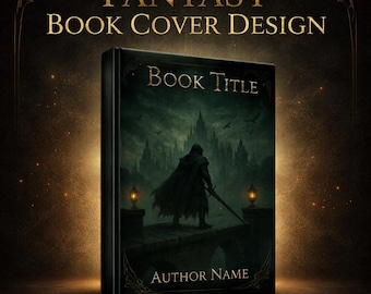 Dark Fantasy Book Cover - Medieval Castle, KDP Ready