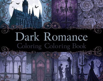 Gothic Romance Coloring Book Haunted Castles Lovers PDF Digital