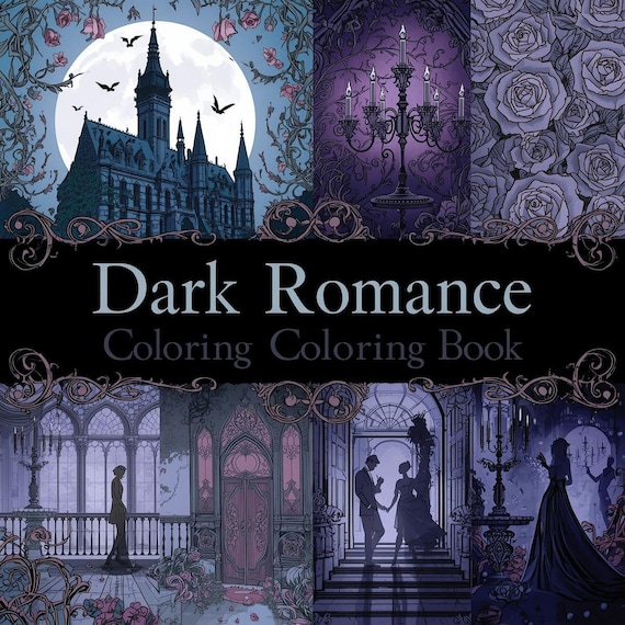 Gothic Romance Coloring Book Haunted Castles Lovers PDF Digital