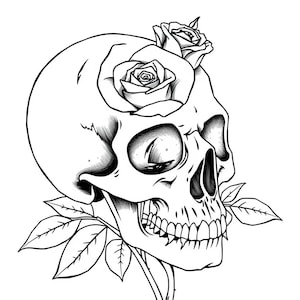 Dark gothic art coloring book printable for stress relief and mindfulness