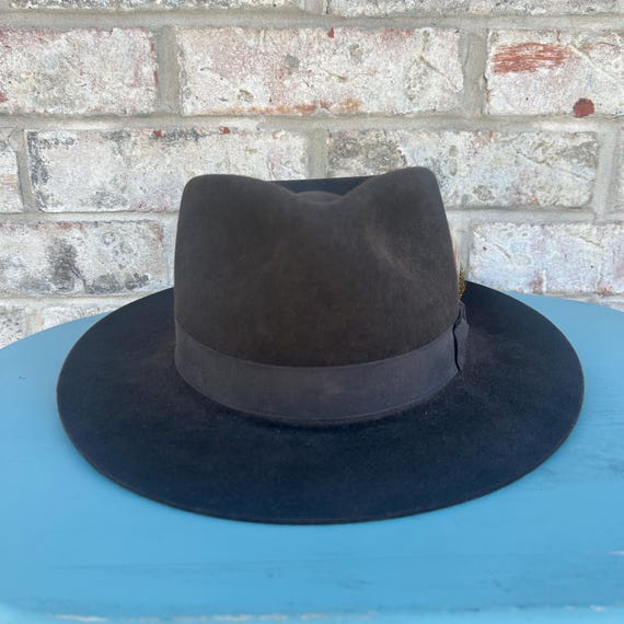 Scala classic brown fedora hat Scala Classics Fedora Hat Trilby Fitted Mens L Brown Check  main image 2