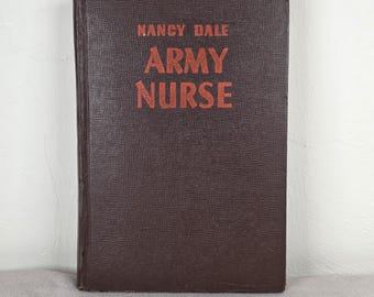 1944 Nancy Dale Army verpleegsterboek | Hardcover WO II | Whitman Fighters for Freedom | Vintage boek over militaire geschiedenis | Ruby Lorraine Radford