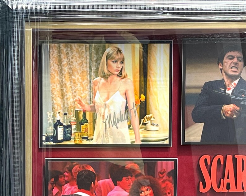 Scarface Shadowboxes Scarface Cast Signed Shadowbox Display With Prop Gun. Certifed ...