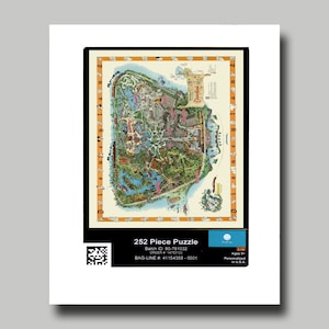 けんです。WDW Disneyパズル　マップ他 Disney - Disney's World Map 1000 Piece Jigsaw Puzzle 