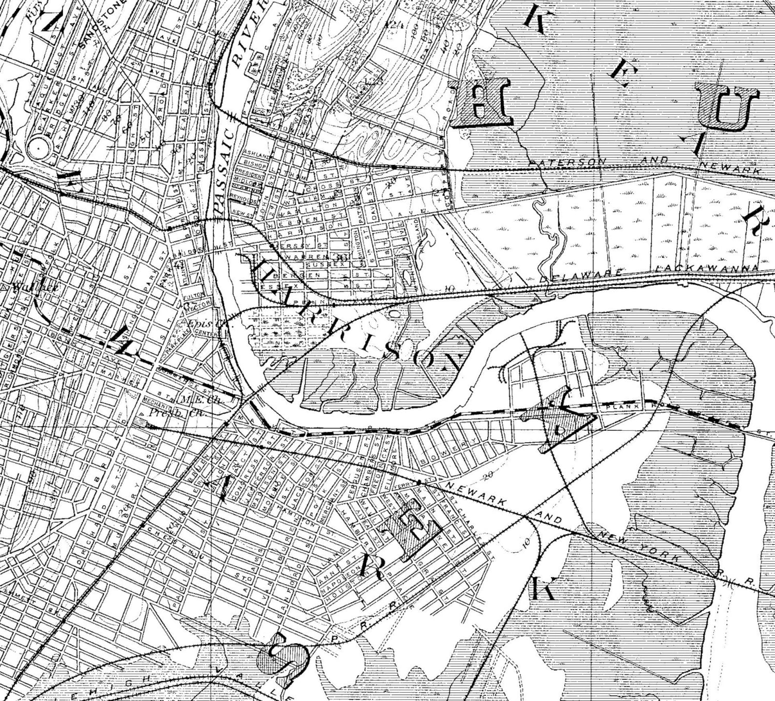 New York City Map 1893 Map of Newark - Il 1588xN.352561771 9myy