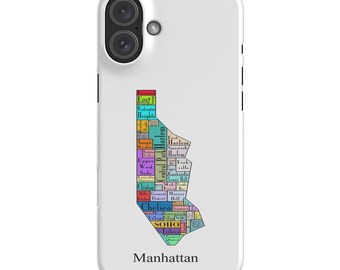 iPhone 16 - iPhone 15 - Coque Snap - Manhattan - Carte