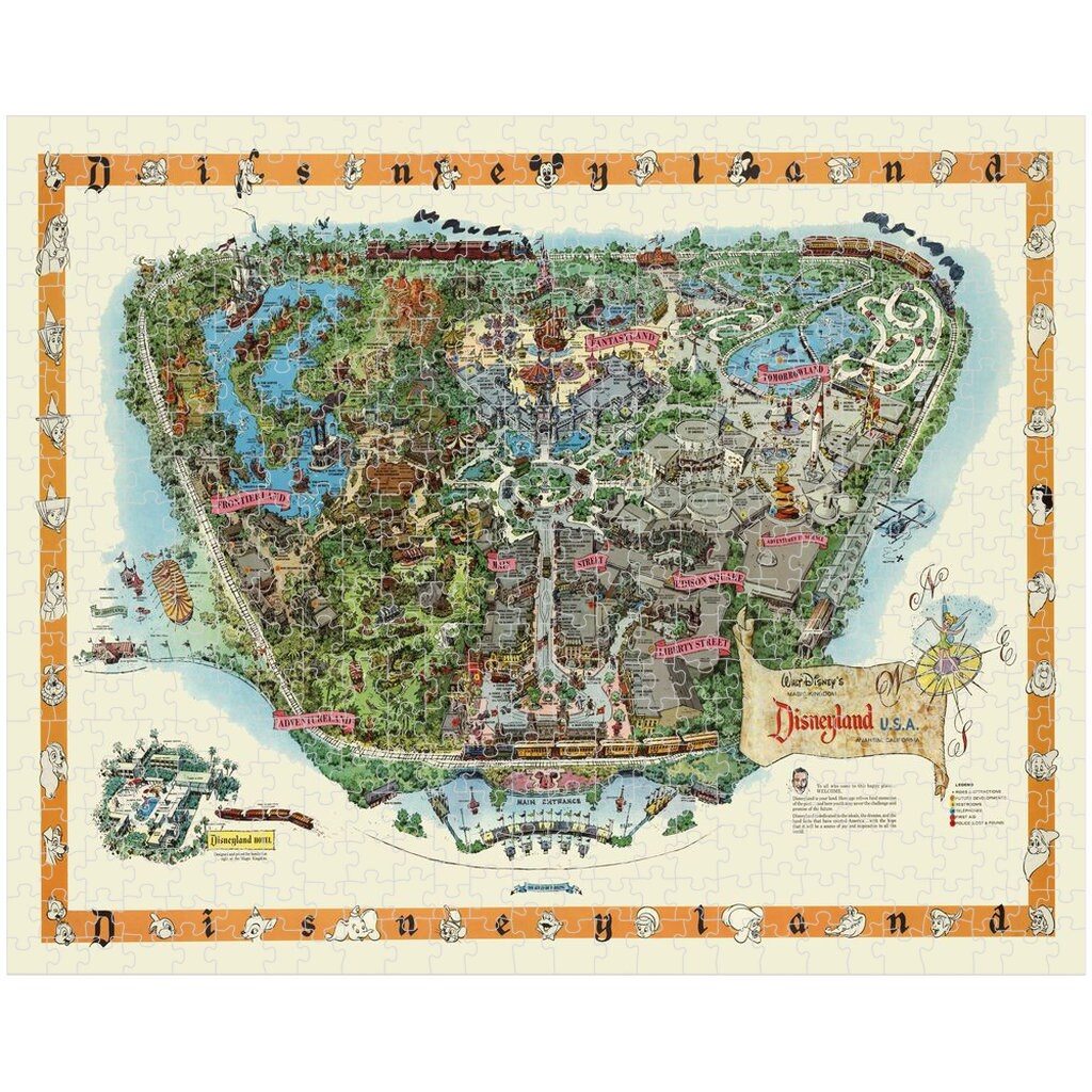 WDW Disneyパズル　マップ他 Disneyland - Puzzle - Map - Disney - Vintage - Etsy