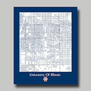 Rare University of Illinois FIGHTING ILLINI Official NCAA Team Logo 22x34  POSTER