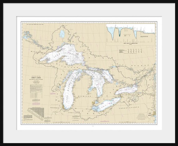 Lake Superior Nautical Chart