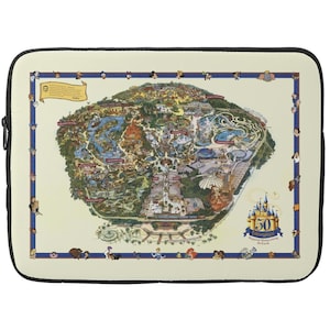 Housses pour ordinateur portable - Disneyland - Carte - 50e anniversaire
