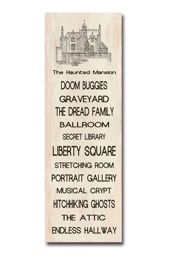 Bus Roll - Disney World - Haunted Mansion - Blueprint - Disney