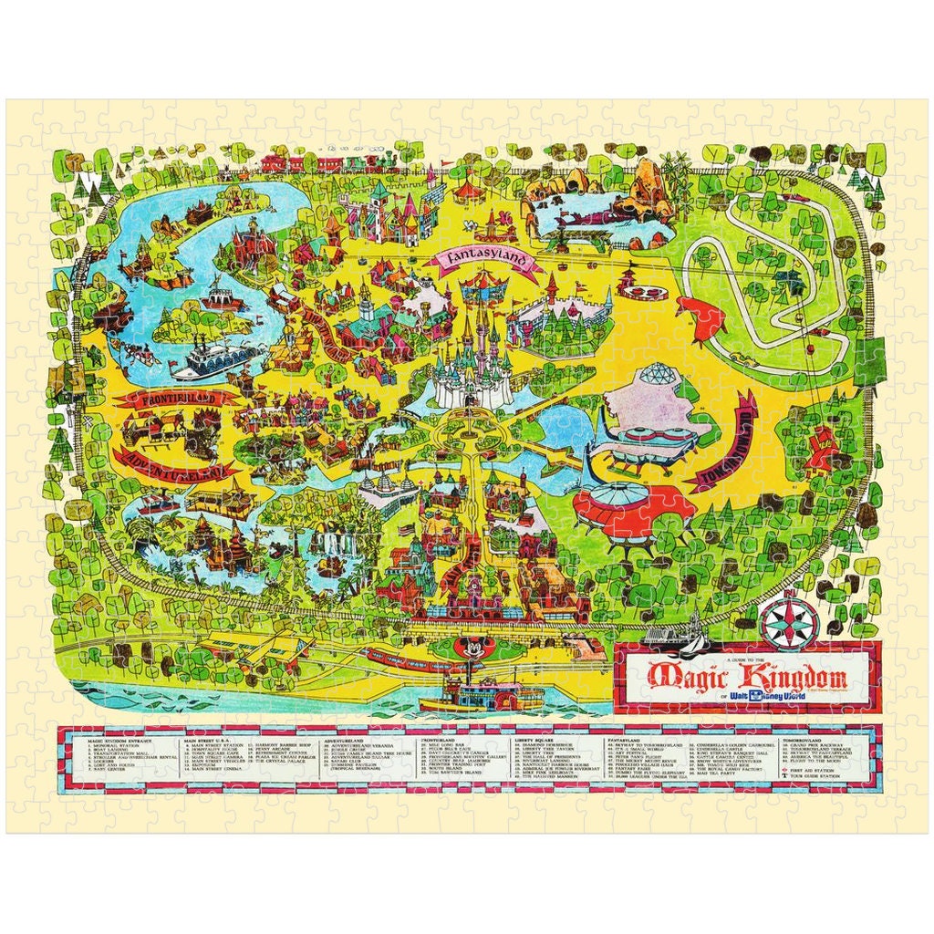 WDW Disneyパズル　マップ他 WDW Disneyパズル マップ他