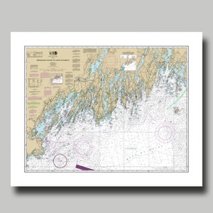 Monhegan Island to Cape Elizabeth - Maine - Brunswick - Casco Bay - Portland - Nautical Map