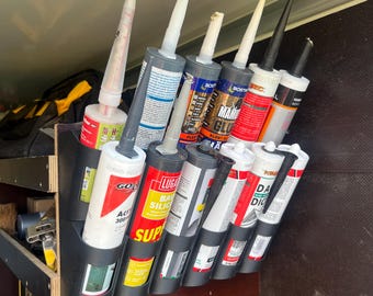 Kartuschenhalter stapelbar | Silikon Kartuschen Halter | Kartuschen Organizer | Kleberhalter | Dichtstoff Organizer | Werkstatt