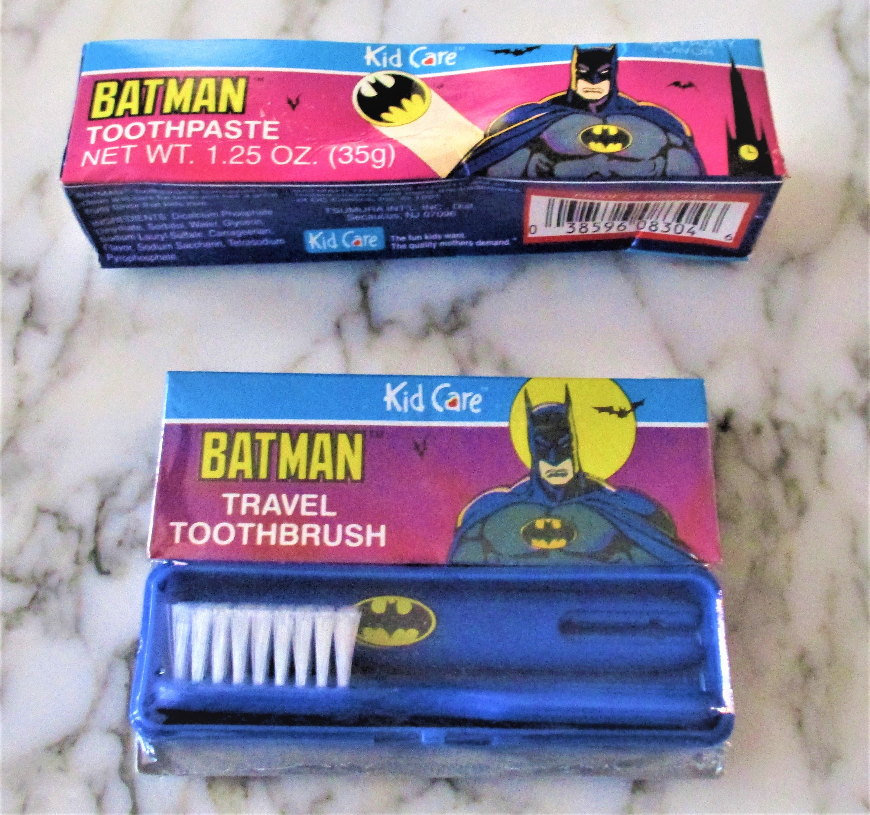 1991 Batman Travel Toothbrush and Toothpaste Kid Care Set Etsy
