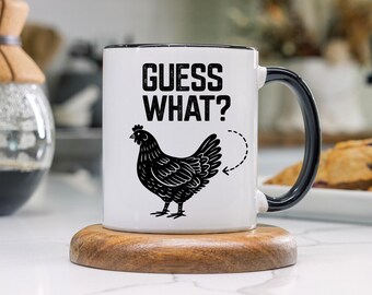 Decodyne Taza De Café Divertida, Regalo De Broma De Elefante Blanco Para Adultos Y Colegas - Perfecto Para Despedidas De Soltera, Navidad Y Regalos De Novedad, 414 Ml (Negro