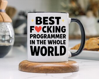 Caneca engraçada para programador, "O melhor programador de todos os tempos", caneca de café para desenvolvedor de software, programador, geek de tecnologia, ideia de presente para demonstrar apreço.