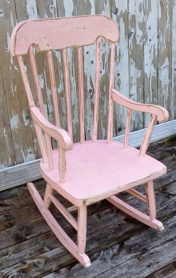 pink rocking chair for child