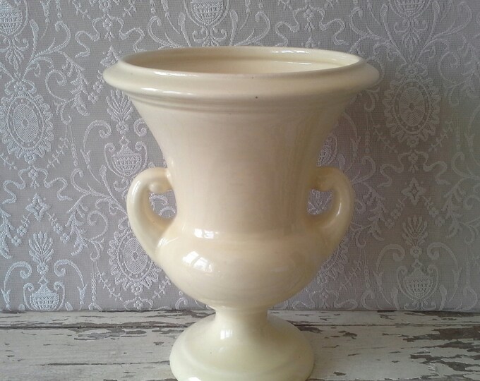 Vase, Urn, Planter, Haeger Vase, Vintage, Cream Container, Farmhouse