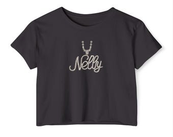 Nelly Rapper Print Crop Top: Festival Style Shirt