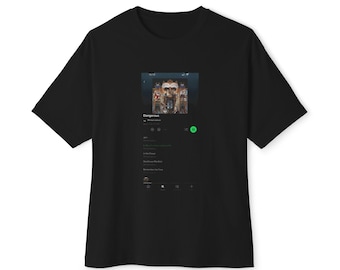 Michael Jackson Dangerous Album Tee Unisex Oversized Boxy Tee
