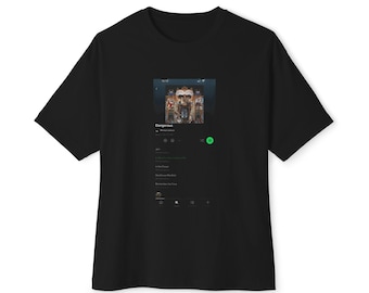 Michael Jackson Dangerous Album Tee Unisex Oversized Boxy Tee