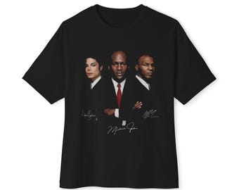 3 Mikes Inspired T-Shirt | Tyson Jordan Jackson Graphic Tee | Boxing Basketball Music Unisex Streetwear |Unisex Oversized Boxy Tee