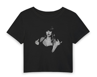 Double Bird, Women Empowerment, Fuck the Patriarchy, Bad Blood Women's Baby Tee Crop Top