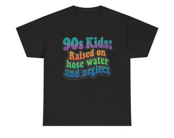 90s Kids 90s Nostalgia  Print Unisex Heavy Cotton Tee