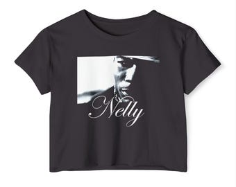 Nelly Rapper Print Crop Top: Festival Style Shirt