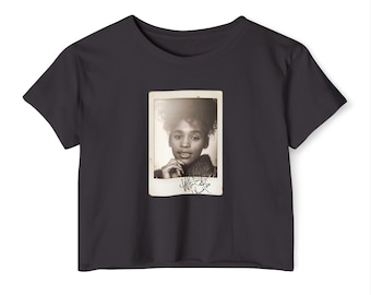 Whitney Gold Grill Polaroid Signature Women's Festival Crop Top