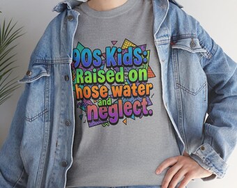 90s Kids 90s Nostalgic Print Unisex Heavy Cotton Tee