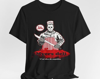 Myers Deli, Halloween Party Tshirt, Unisex Jersey Short Sleeve Tee