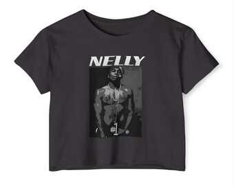 Nelly Rapper Print Crop Top: Festival Style Shirt