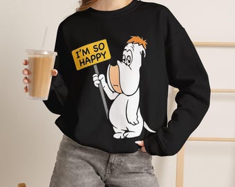 Droopy 'I'm So Happy' Droopy Cartoon Unisex Heavy Blend™ Crewneck Sweatshirt