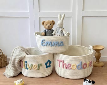 Personalized Baby Basket/ Handmade Baby Gift Basket/ Easter Basket