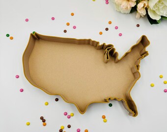 United State fillable tray: Patriotic 4th of July Decor, American Snack platter, USA decor