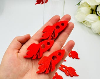 20pcs Rocket drink tags: Space glass toppers for Baby boy shower & First birthday parties