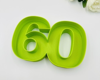 Fillable joint number Tray: Custom Food Safe birthday snack tray