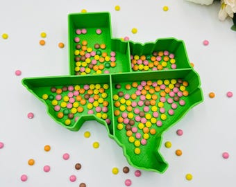 My Home State fillable tray: USA States table decor, 4th of July & Patriotic Texas celebrations