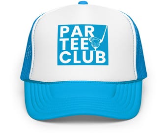 Par Tee Club Foam Trucker Hat: Funny Golf Bachelorette Cap