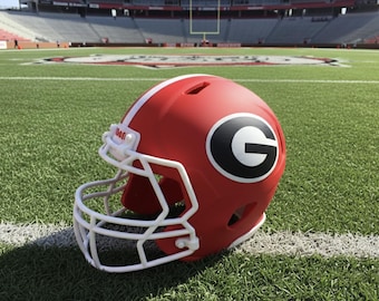 GA Bulldogs Mini Helmet - Custom 3D Printed Desk Decor