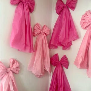 Oversized bow party decor, coquette, girly, bridal shower, birthday, baby shower image 2