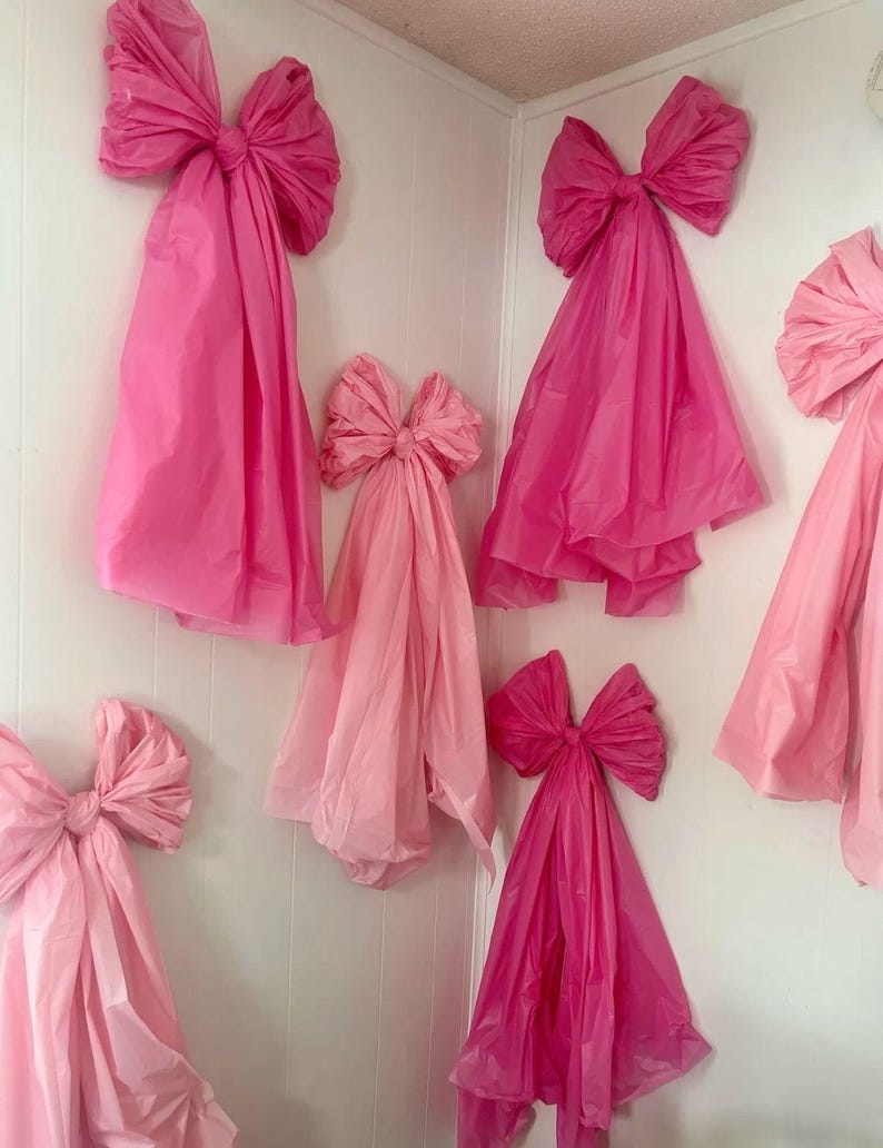 Oversized bow party decor, coquette, girly, bridal shower, birthday, baby shower image 2