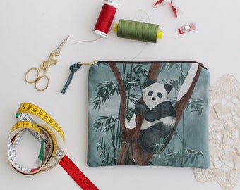 Notions Pouch, Slim Wallet, Notions Bags for Knitting, Travel Wallet Women, Pencil Case, Toiletry Bag, Cardholder, Zipper Pouch, Accessories