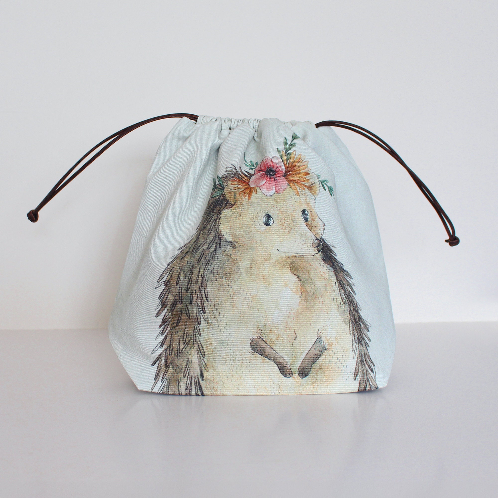 Knitting Project Bag Project Bag Vegan Bag Project Bag for Knitting Crochet Bag Drawstring Bag Knitting Bag Organic Cotton Travel Bag Etsy