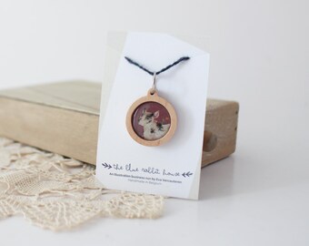 Wooden Stich Marker, Progress Keeper, Beginning of Row Marker, Stitch Marker for Knitting, Animal Illustration, Crochet Marker, Wooden Charm